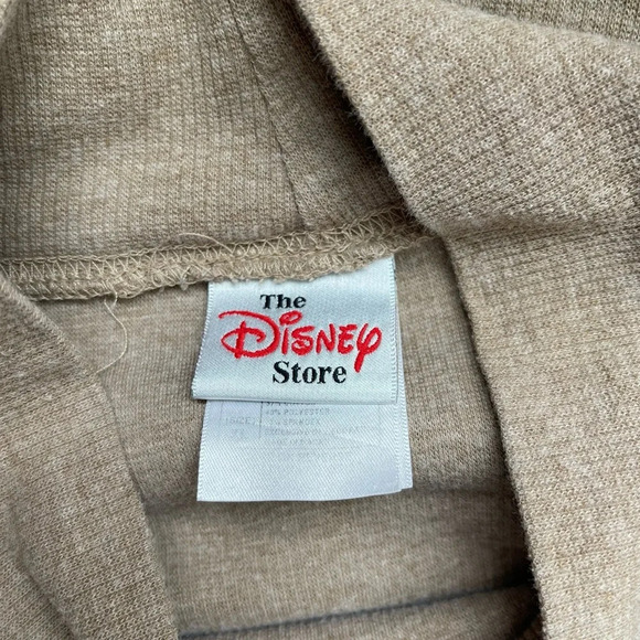 Disney Tan Embroidered Eeyore & Piglet Rib Turtleneck Sweater Xlarge Women’s - Picture 8 of 10